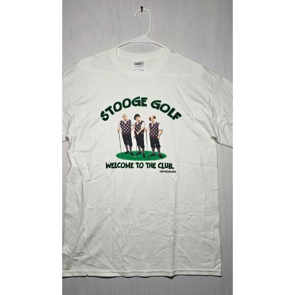 "Welcome To The Club" Golf Episode Gildan Cotton White T-Shirt Men's Medium - Picture 1 of 3